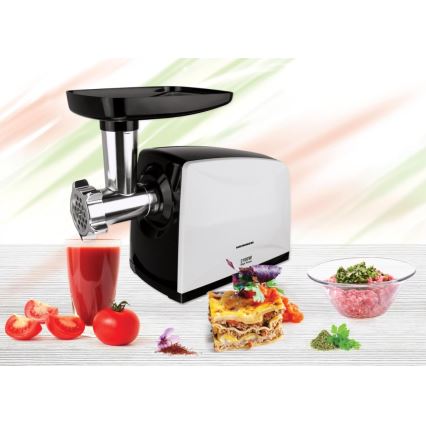 Heinner MG-2100BKWH - Maszynka do mielenia mięsa 2100 W/230 V czarna/biała