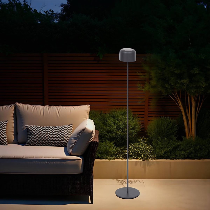 Hesperide - Lampa solarna LED BOLTY LED/3,7V 2600 mAh IP65 antracyt