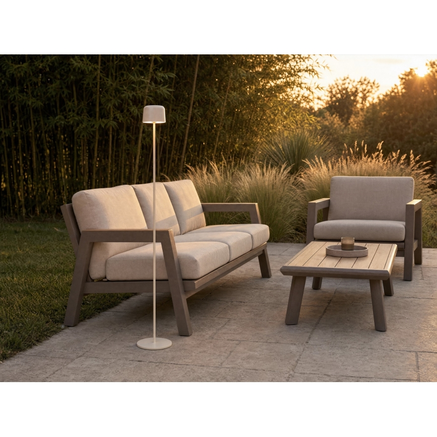 Hesperide - Lampa solarna LED BOLTY LED/3,7V 2600 mAh IP65 beżowa