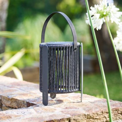 Hesperide - Lampa solarna LED LINY, 3,7 V, 2600 mAh, IP54, antracyt