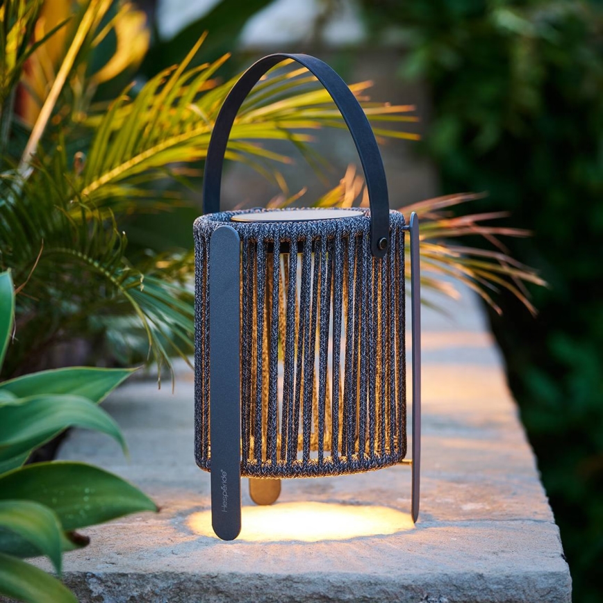 Hesperide - Lampa solarna LED LINY, 3,7 V, 2600 mAh, IP54, antracyt