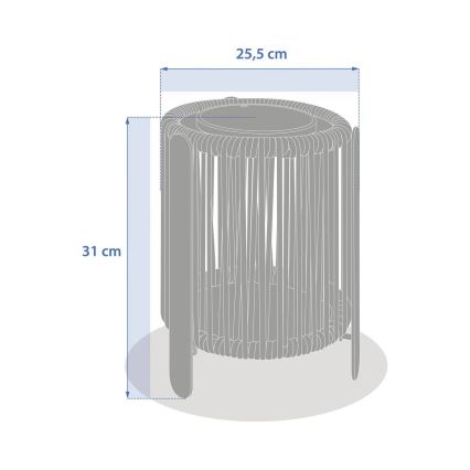 Hesperide - Lampa solarna LED LINY LED/3,7V 2600 mAh IP54 zielona