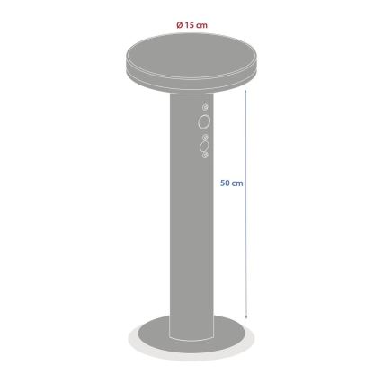Hesperide - Lampa solarna LED z czujnikiem ruchu i zmierzchu DETEKT LED/3,7V 2600 mAh IP65