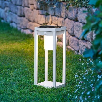 Hesperide - Solarna latarnia LED z czujnikiem ruchu i zmierzchu PIKY LED/3,7 V 2600 mAh 40 cm IP65 beżowa