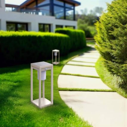 Hesperide - Solarna latarnia LED z czujnikiem ruchu i zmierzchu PIKY LED/3,7 V 2600 mAh 40 cm IP65 beżowa
