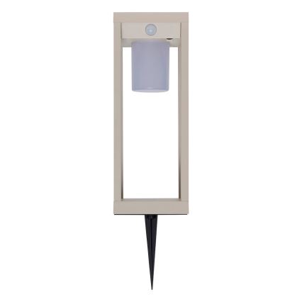 Hesperide - Solarna latarnia LED z czujnikiem ruchu i zmierzchu PIKY LED/3,7 V 2600 mAh 40 cm IP65 beżowa