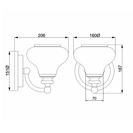 Hinkley - LED Kinkiet łazienkowy AINSLEY 1xG9/3W/230V IP44