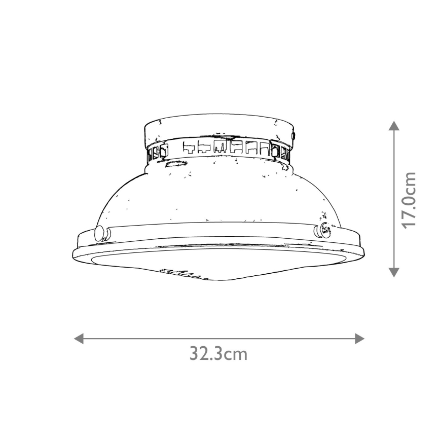 Hinkley - Lampa sufitowa AMELIA 2xE27/40W/230V brąz