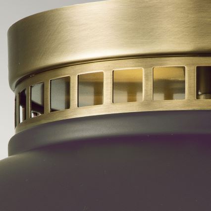 Hinkley - Lampa sufitowa AMELIA 2xE27/40W/230V czarna/mosiądz