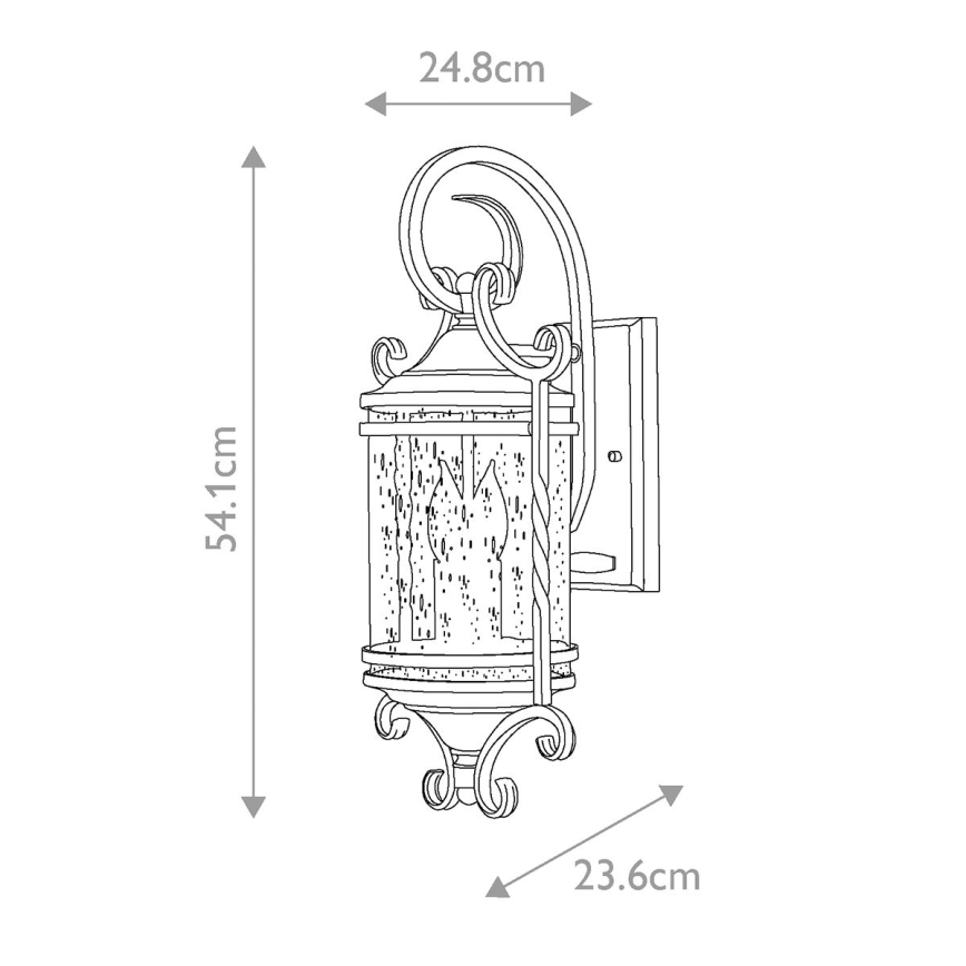 Hinkley - Kinkiet zewnętrzny CASA 2xE14/40W/230V IP44