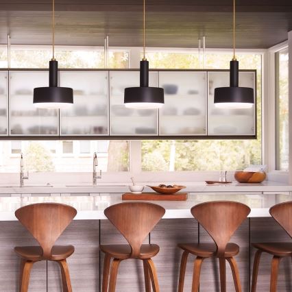 Hinkley - Lampa wisząca na pręcie CEDRIC 2xE27/60W/230V Ø 33 cm złota/czarna