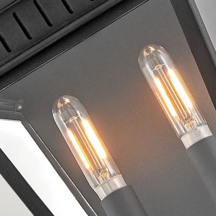 Hinkley - Kinkiet zewnętrzny CHAPEL HILL 2xE14/40W/230V IP44 czarny