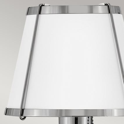Hinkley - Kinkiet CLARKE 1xE27/40W/230V chrom błyszczący/biały