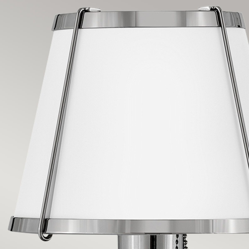 Hinkley - Kinkiet CLARKE 1xE27/40W/230V chrom błyszczący/biały