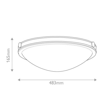 Hinkley - Lampa sufitowa COLLIER 3xE27/40W/230V, śr. 48,3 cm, czarna