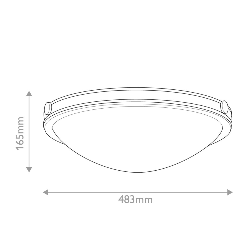 Hinkley - Lampa sufitowa COLLIER 3xE27/40W/230V, śr. 48,3 cm, czarna