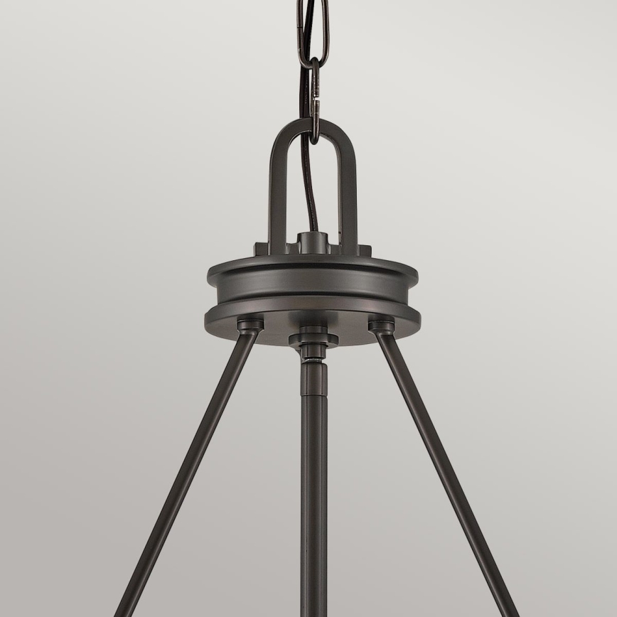 Hinkley - Żyrandol na łańcuchu COLLIER 4xE14/40W/230V śr. 54,3 cm czarny