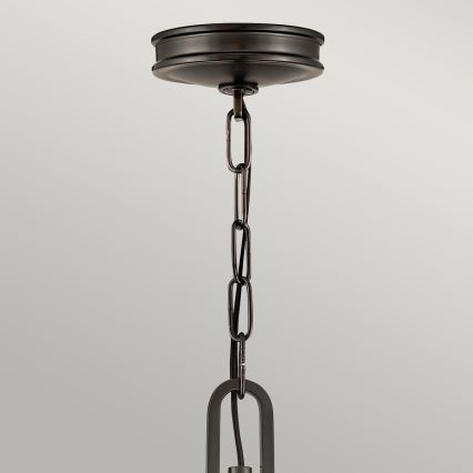 Hinkley - Żyrandol na łańcuchu COLLIER 4xE14/40W/230V śr. 54,3 cm czarny