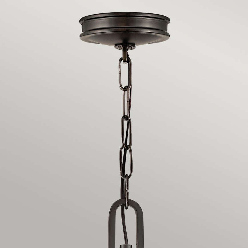 Hinkley - Żyrandol na łańcuchu COLLIER 4xE14/40W/230V śr. 54,3 cm czarny