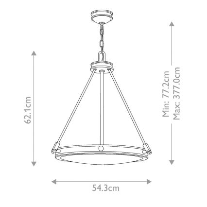 Hinkley - Żyrandol na łańcuchu COLLIER 4xE14/40W/230V śr. 54,3 cm czarny