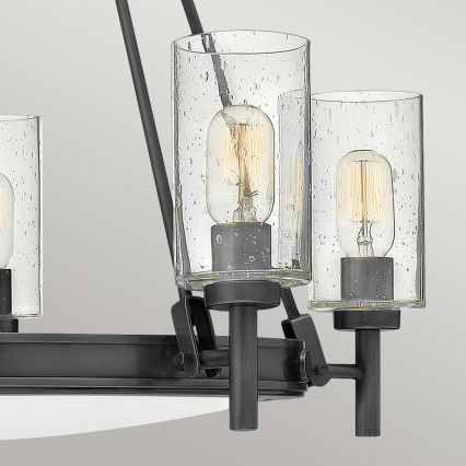 Hinkley - Żyrandol na łańcuchu COLLIER 5xE27/40W/230V śr. 68,5 cm czarny