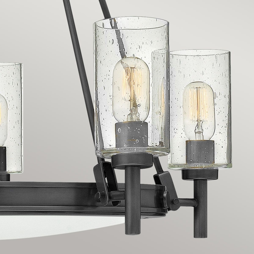 Hinkley - Żyrandol na łańcuchu COLLIER 5xE27/40W/230V śr. 68,5 cm czarny