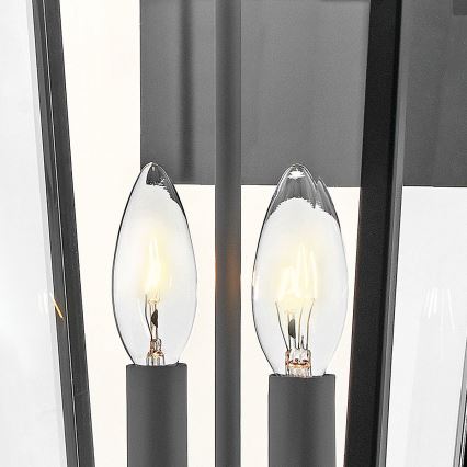 Hinkley - Kinkiet zewnętrzny DAWSON 2xE14/40W/230V IP44 czarny