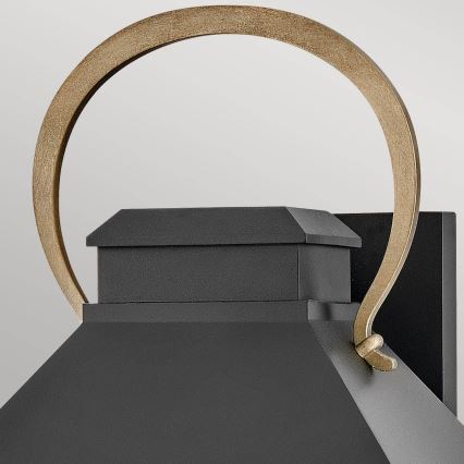 Hinkley - Zewnętrzny kinkiet DAWSON L 2xE14/40W/230V IP44 czarny