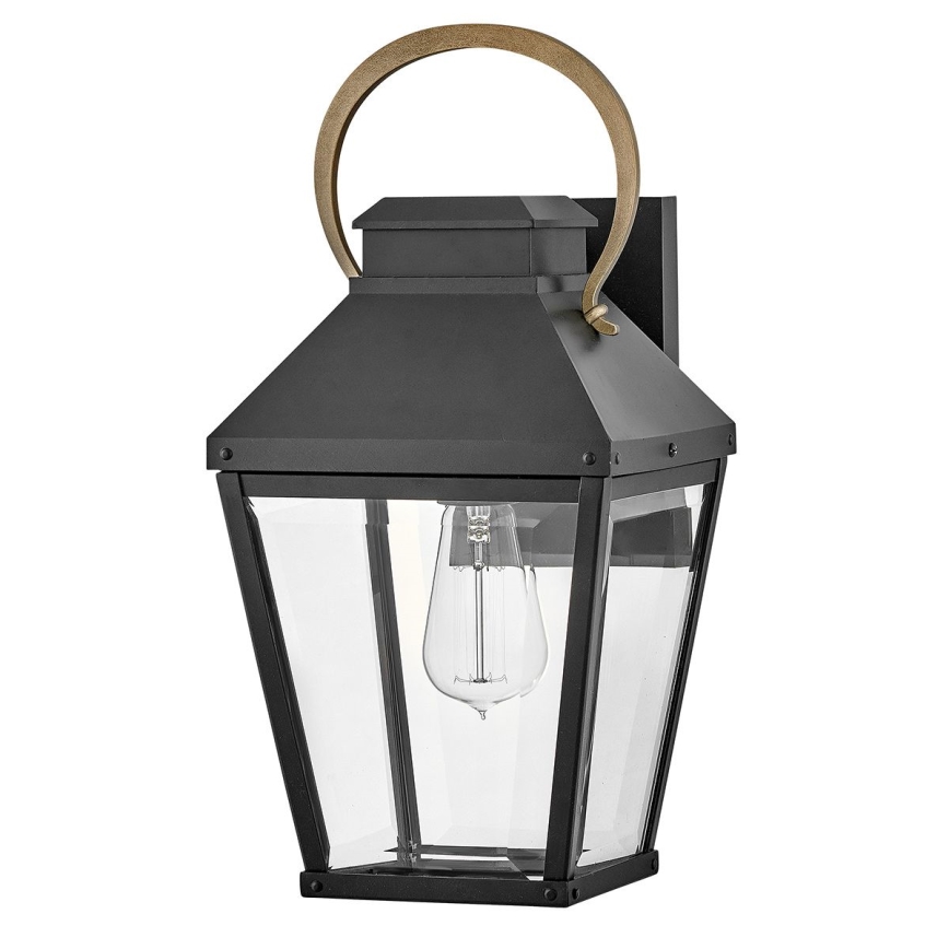 Hinkley - Kinkiet zewnętrzny DAWSON 1xE27/60W/230V IP44 czarny