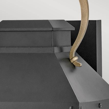 Hinkley - Zewnętrzny kinkiet DAWSON M 1xE27/60W/230V IP44 czarny