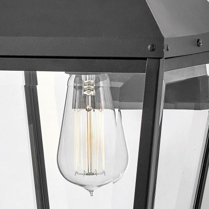 Hinkley - Zewnętrzny kinkiet DAWSON M 1xE27/60W/230V IP44 czarny