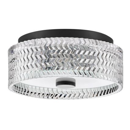 Hinkley - Plafon ELLE 2xE27/60W/230V śr. 30,5 cm czarny