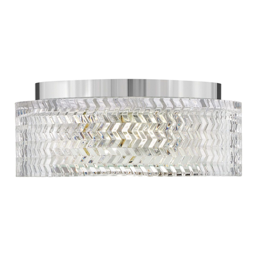 Hinkley Plafon ELLE 2xE27/60W/230V śr. 30,5 cm chrom błyszczący