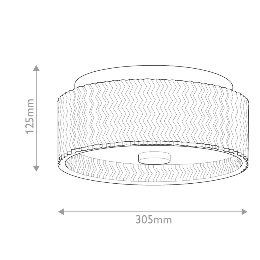 Hinkley - Plafon ELLE 2xE27/60W/230V śr. 30,5 cm złoty