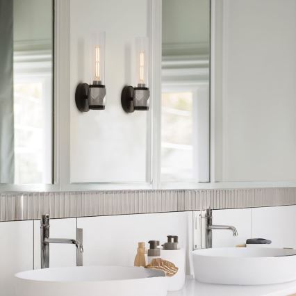 Hinkley - Kinkiet łazienkowy ELLISON 1xE27/40W/230V IP44 czarny