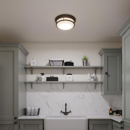 Hinkley - Lampa sufitowa łazienkowa HADLEY 3xE27/40W/230V IP44, brązowa