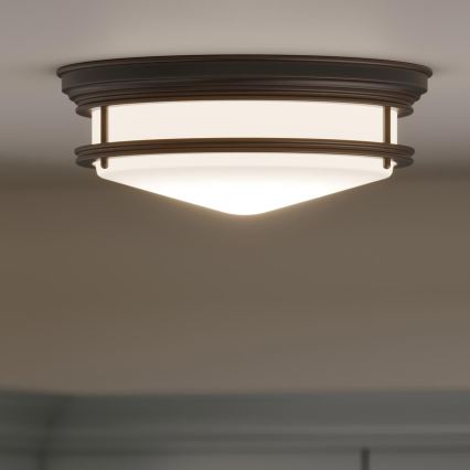 Hinkley - Lampa sufitowa łazienkowa HADLEY 3xE27/40W/230V IP44, brązowa