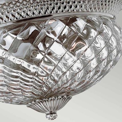 Hinkley - Lampa sufitowa PLANTATION 3xE27/60W/230V srebrna