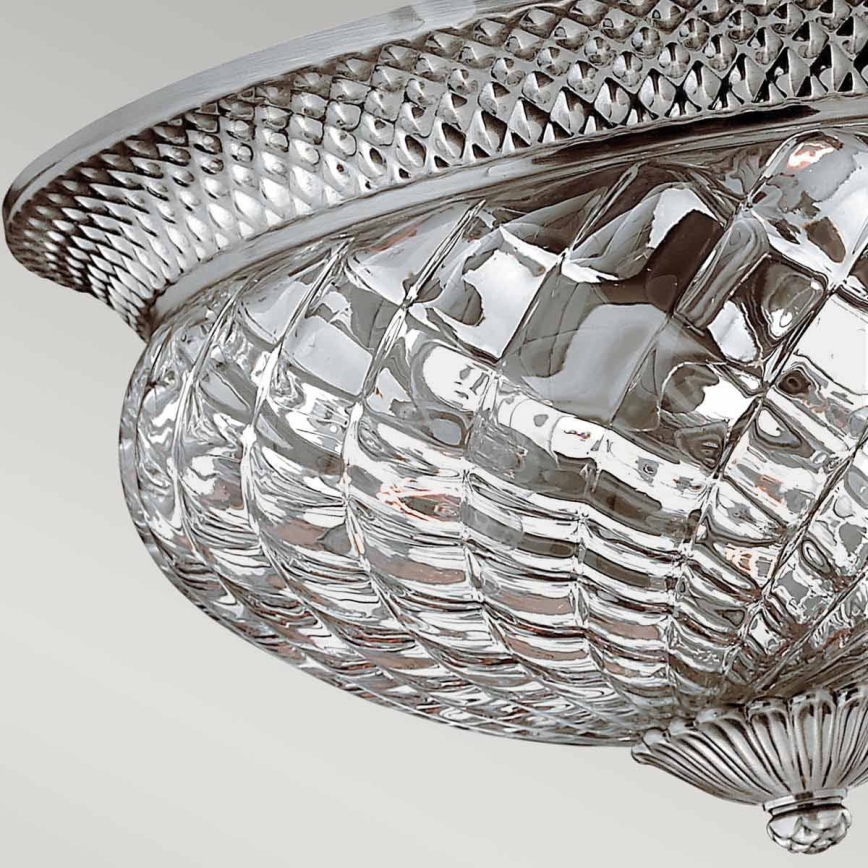 Hinkley - Lampa sufitowa PLANTATION 3xE27/60W/230V srebrna