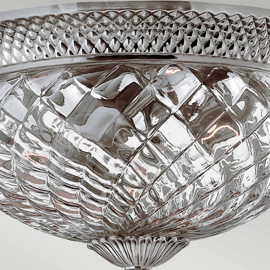 Hinkley - Lampa sufitowa PLANTATION 3xE27/60W/230V srebrna