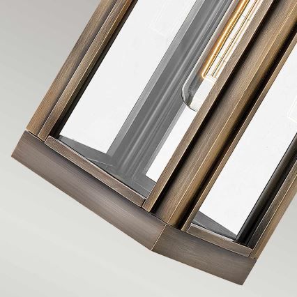 Hinkley - Zewnętrzny kinkiet HARBOR 1xE27/60W/230V IP44 brązowy