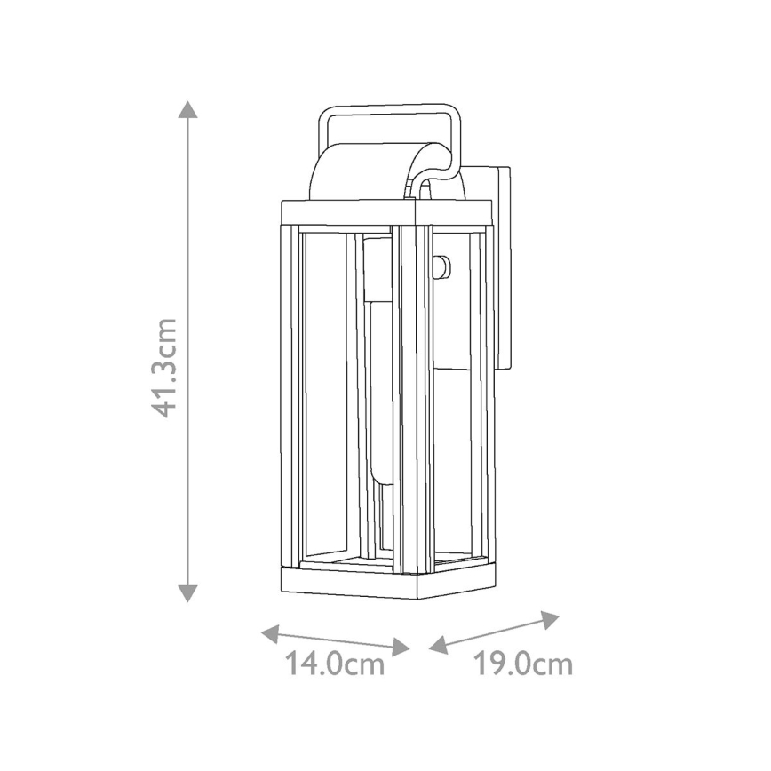 Hinkley - Zewnętrzny kinkiet HARBOR 1xE27/60W/230V IP44 brązowy