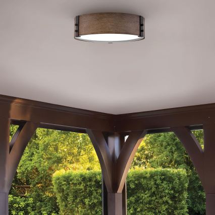 Hinkley - Lampa sufitowa SAWYER 3xE14/40W/230V śr. 38 cm sekwoja/brązowa