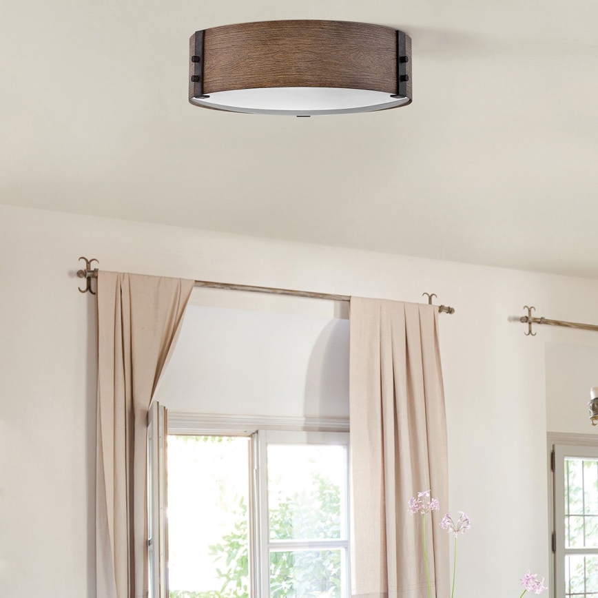 Hinkley - Lampa sufitowa SAWYER 3xE14/40W/230V śr. 38 cm sekwoja/brązowa