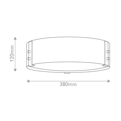 Hinkley - Lampa sufitowa SAWYER 3xE14/40W/230V śr. 38 cm sekwoja/brązowa