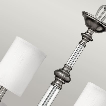 Hinkley - Żyrandol na łańcuchu SUSSEX 9xE14/40W/230V matowy chrom