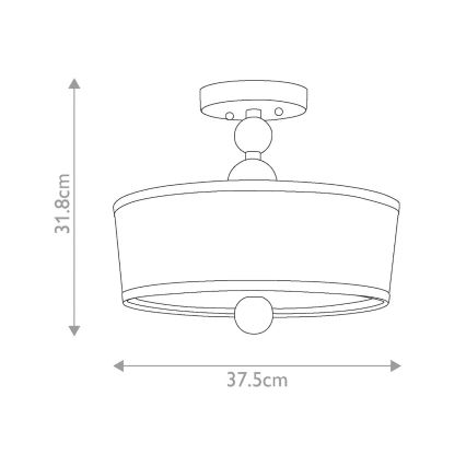 Hinkley - Przysufitowy żyrandol ZELDA 3xE27/60W/230V błyszczący chrom