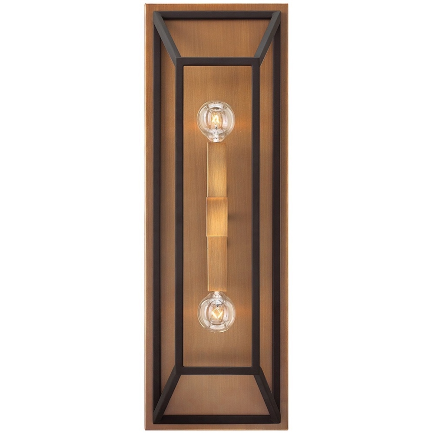Hinkley - Kinkiet FU LIGHTON 2xE14/60W/230V brązowy/czarny