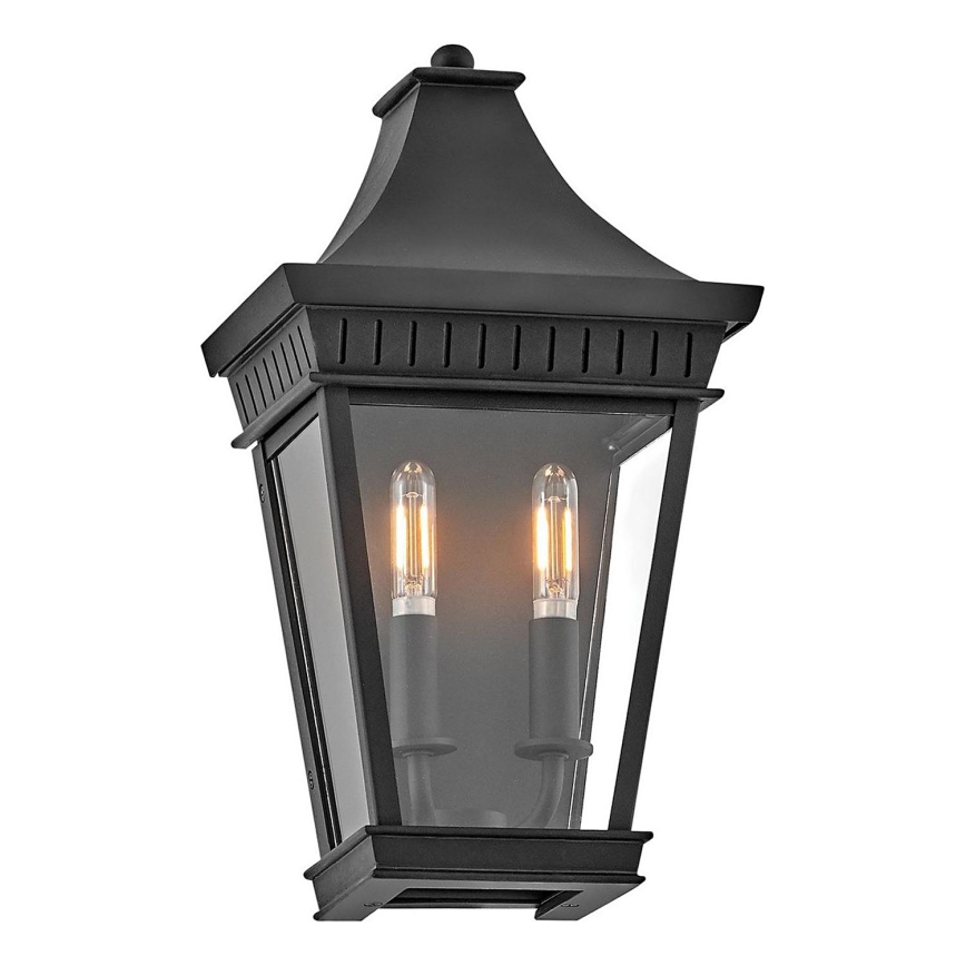 Hinkley - Kinkiet zewnętrzny CHAPEL HILL 2xE14/40W/230V IP44 czarny