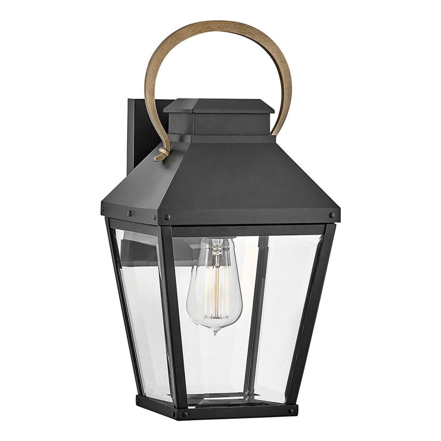 Hinkley - Kinkiet zewnętrzny DAWSON 1xE27/60W/230V IP44 czarny